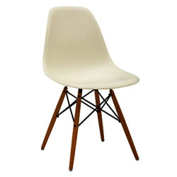 Vitra Eames DSW 43cm Side Chair Cream / Light Maple